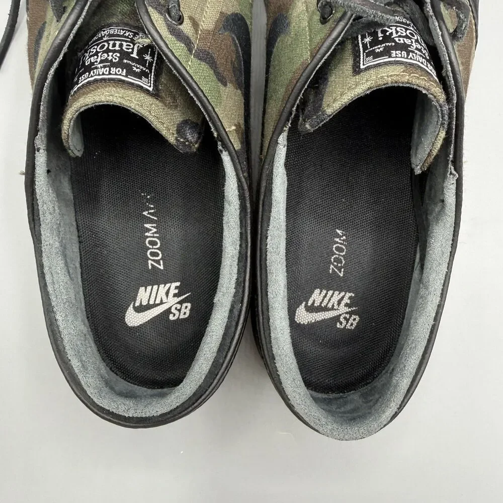 Nike SB ZOOM Stefan Janoski OG Men’s Black Suede Green Camo Size 11